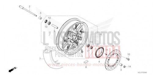 ROUE AVANT ADV350AT de 2026